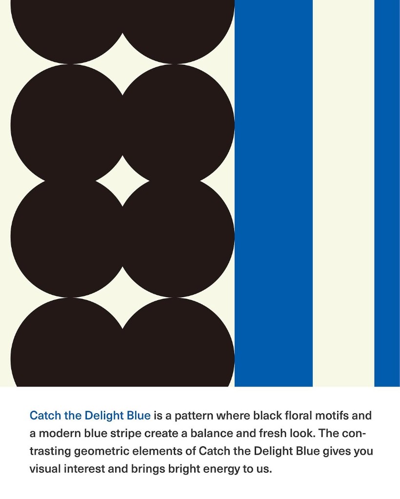 dropdropdrop Catch the Delight Blue 패턴 원화